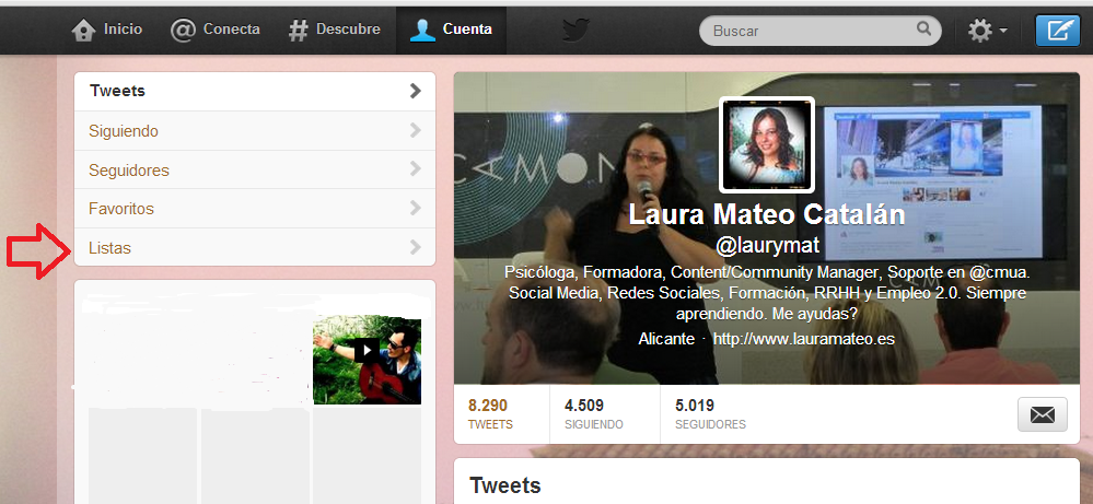 Las listas de Twitter